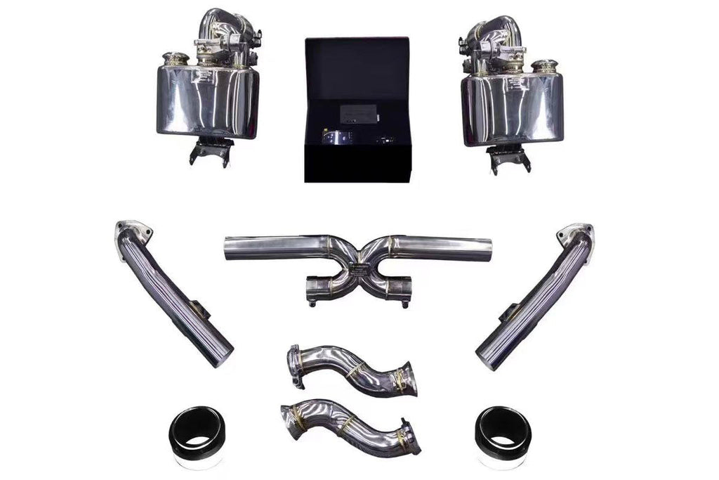 2012-2015 Porsche 911 991.1 2C 4C Carrera S Targa 4 4S Convert GT2RS Exhaust System (for GT2RS Style Bumper)