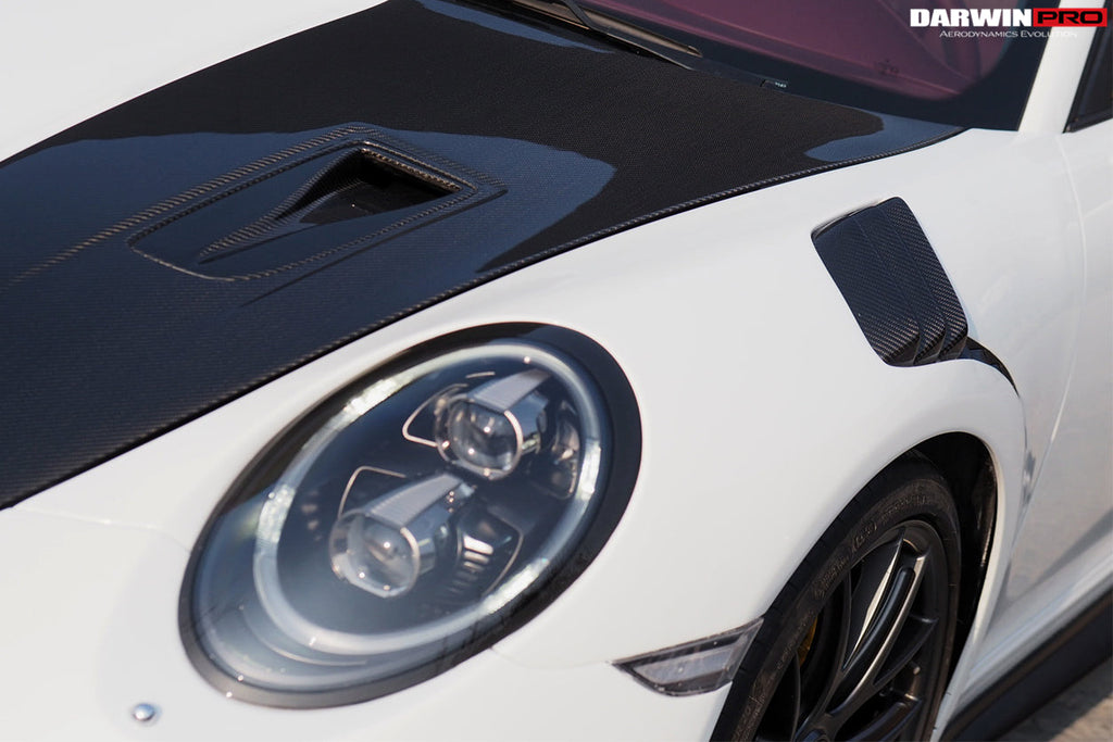 2016-2019 Porsche 911 991.2 Carrera Targa 4 4S GT2RS Style Partial Carbon Fiber Fender - DarwinPRO Aerodynamics