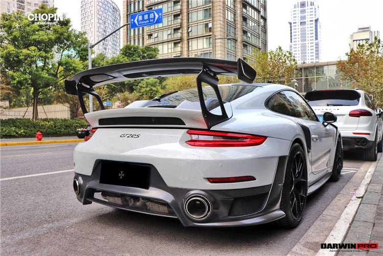 DarwinPRO 2016-2019 Porsche 911 991.2 Carrera & S GT2RS Style Partial Carbon Fiber Rear Bumper - DarwinPRO Aerodynamics