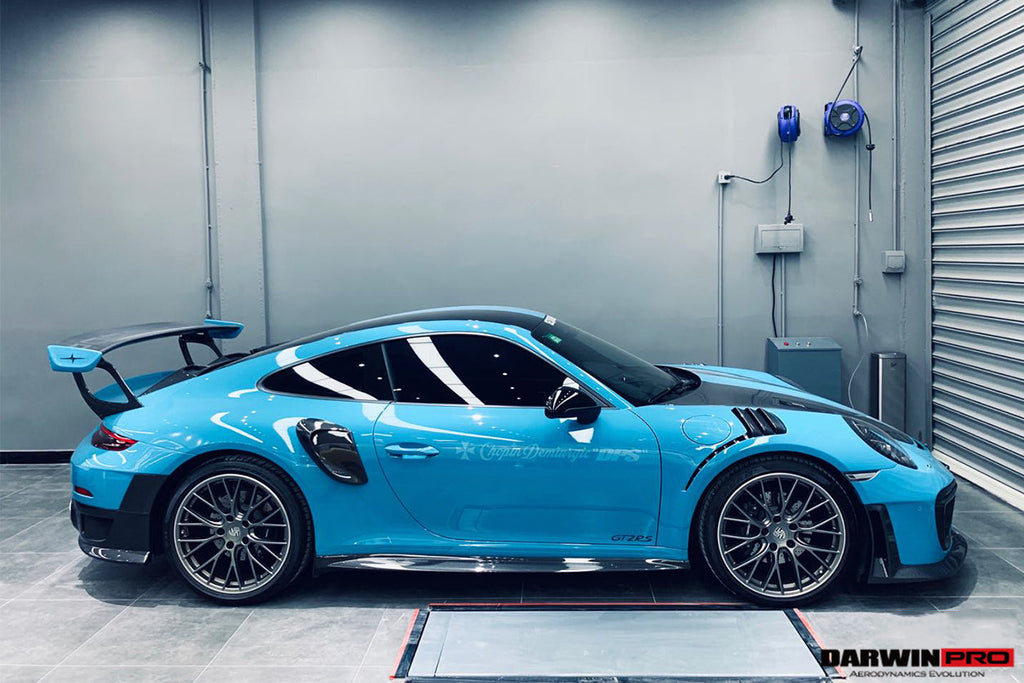 DarwinPRO 2016-2019 Porsche 911 991.2 Carrera S GT2RS-Style GT2RS Carbon Fiber Side Skirts - DarwinPRO Aerodynamics