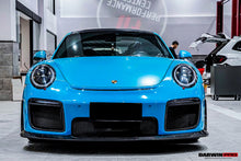 Load image into Gallery viewer, DarwinPRO 2016-2019 Porsche 911 991.2 Carrera &amp;Targa 4 &amp; 4S GT2RS Style Partial Carbon Fiber Front Bumper - DarwinPRO Aerodynamics