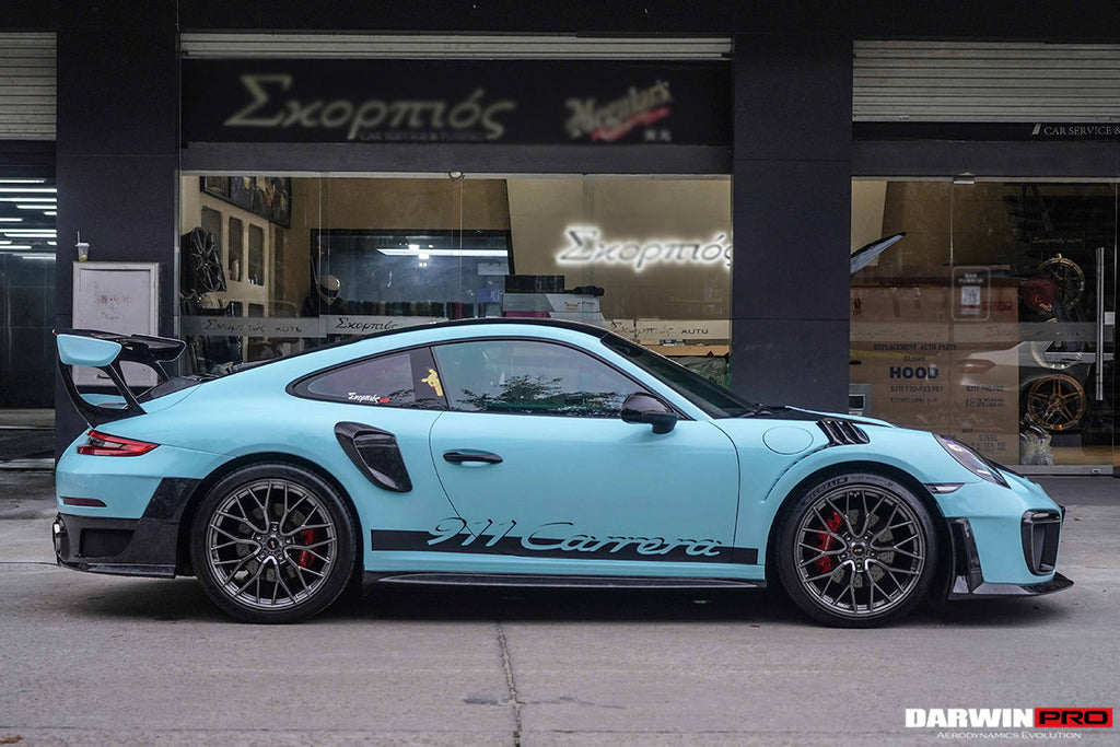 2012-2019 Porsche 911 991.1 991.2 Carrera S GT2RS Style Carbon Fiber Quarter Panel Side Scoops - DarwinPRO Aerodynamics