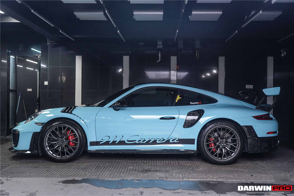 2012-2019 Porsche 911 991.1 991.2 Carrera S GT2RS Style Carbon Fiber Quarter Panel Side Scoops - DarwinPRO Aerodynamics