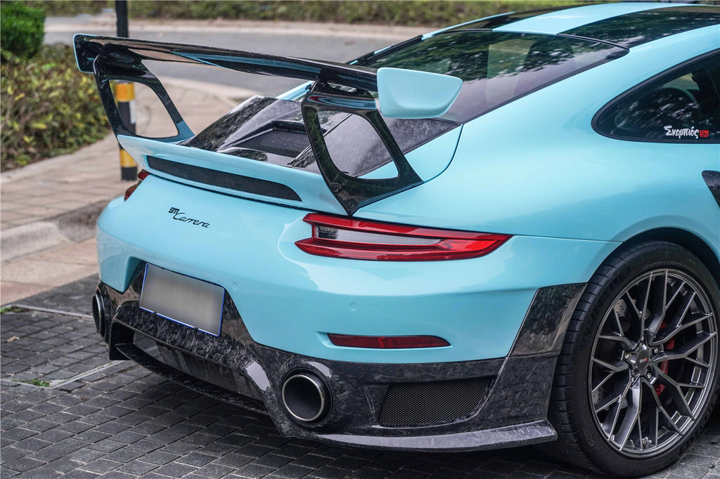 2016-2019 Porsche 911 991.2 Carrera & S & 4S GT2RS Style Carbon Fiber Trunk Spoiler Wing - DarwinPRO Aerodynamics