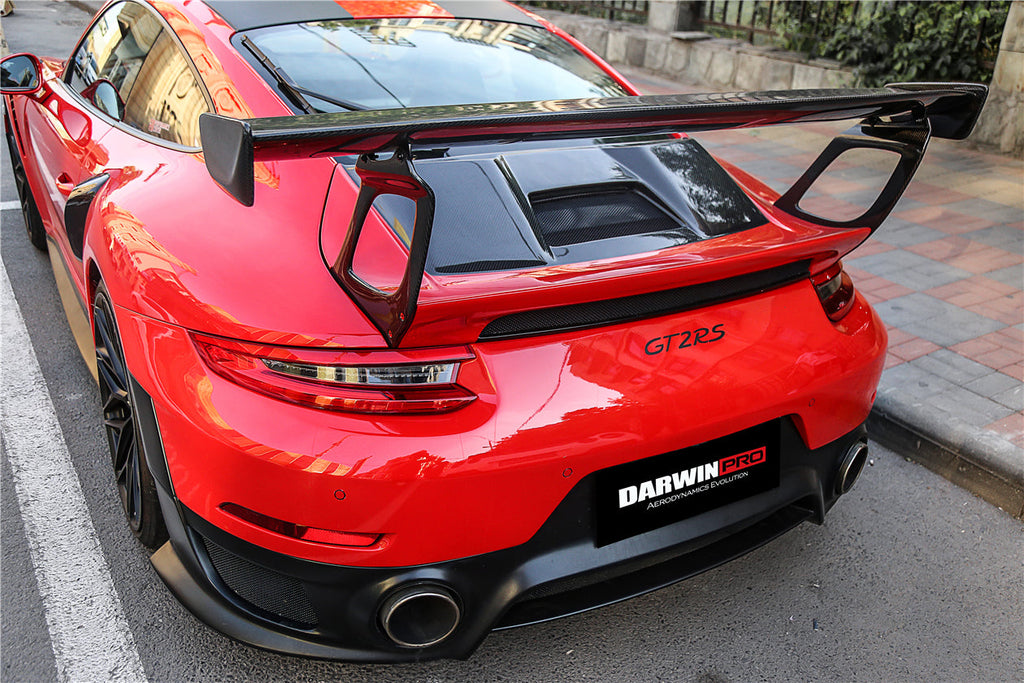 2016-2019 Porsche 911 991.2 Carrera & S & 4S GT2RS Style Carbon Fiber Trunk Spoiler Wing - DarwinPRO Aerodynamics