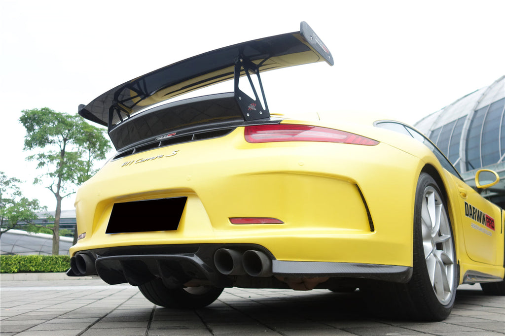 2012-2015 Porsche 911 991.1 2C Carrera and S Convert GT3V Style Rear Bumper With Diffuser (For Quad-Exhaust)