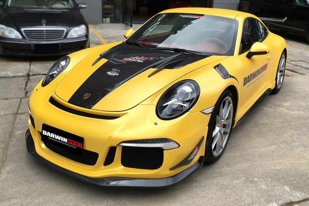 2012-2015 Porsche 911 991.1 Carrera Targa  S 4 4S GT3 Style Front Bumper Canards