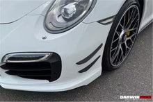Load image into Gallery viewer, DarwinPRO 2016-2019 Porsche 911 991.2 Turbo S BKSS Style Carbon Fiber Front Canards