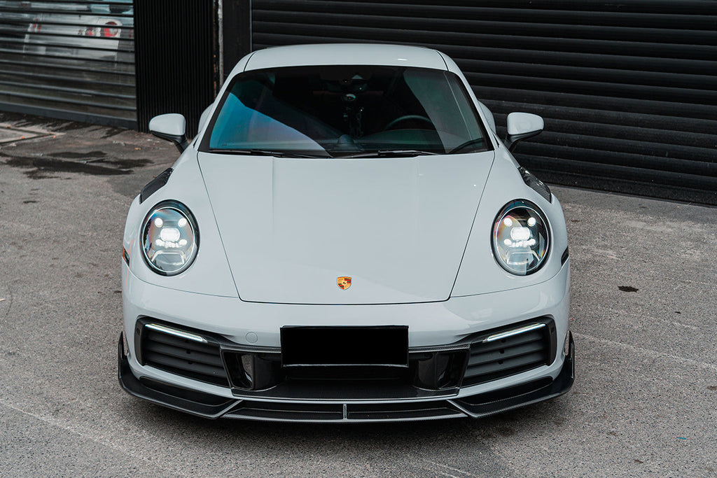 DarwinPRO 2019-2023 Porsche 911 992 Carrera S & 4 & 4S & Targa & Cabriolet BKSS Style Front Lip - DarwinPRO Aerodynamics