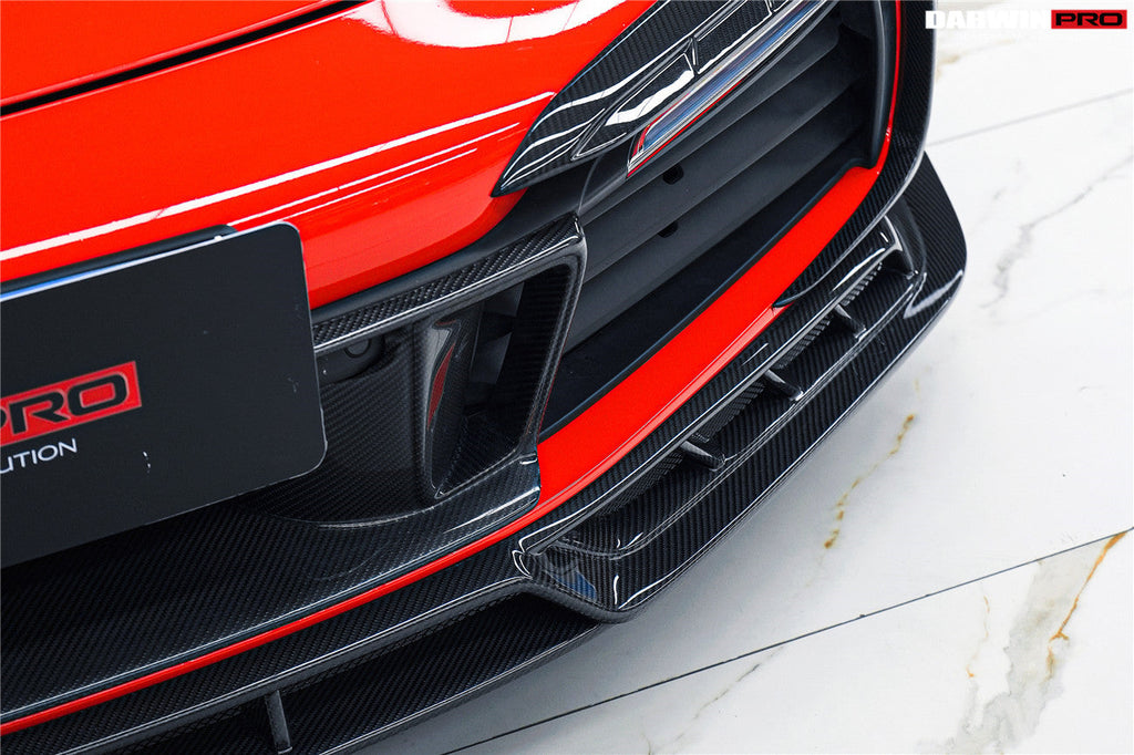 Darwinpro 2019-2024 Porsche 911 992 Carrera & S & 4 & 4S & Targa & Cabriolet BKSSII Style Front Bumper Lip Splitter