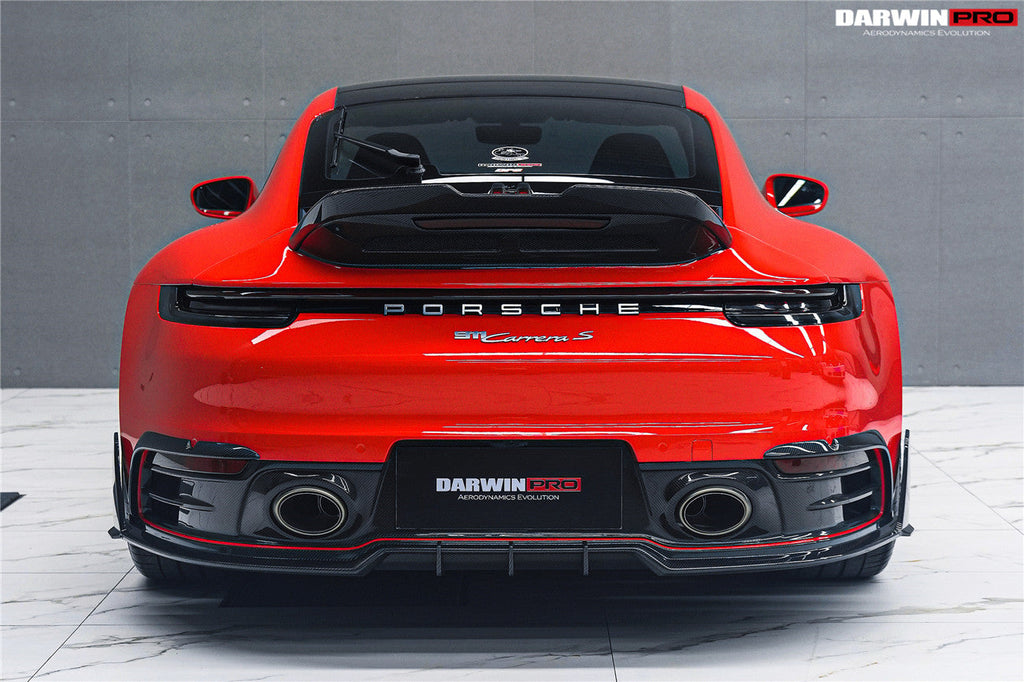 Darwinpro 2019-2024 Porsche 911 992 Carrera & Targa & 4 & 4S & Targa & Cabriolet BKSSII Style Rear Lip