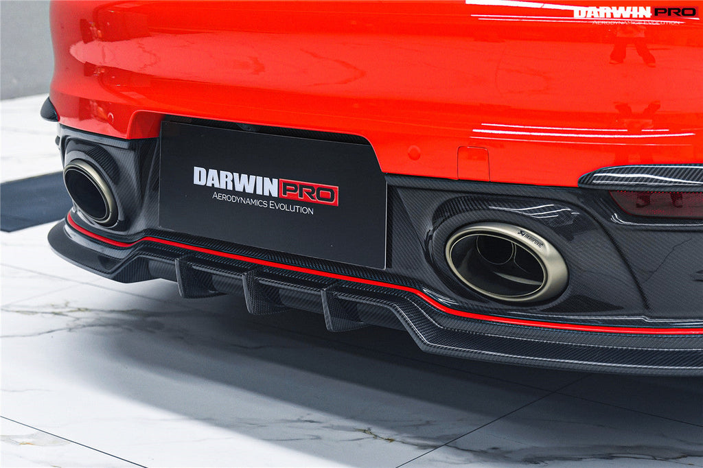 Darwinpro 2019-2024 Porsche 911 992 Carrera & Targa & 4 & 4S & Targa & Cabriolet BKSSII Style Rear Lip