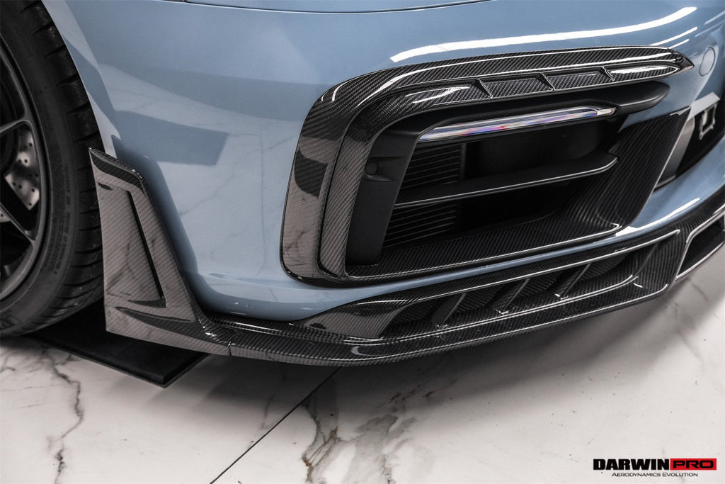 DarwinPRO 2019-2024 Porsche 911 992 Carrera & 4 & 4S & Targa & Cabriolet SD-Sport Design Model BKSSII Style Front Bumper Vent Trims