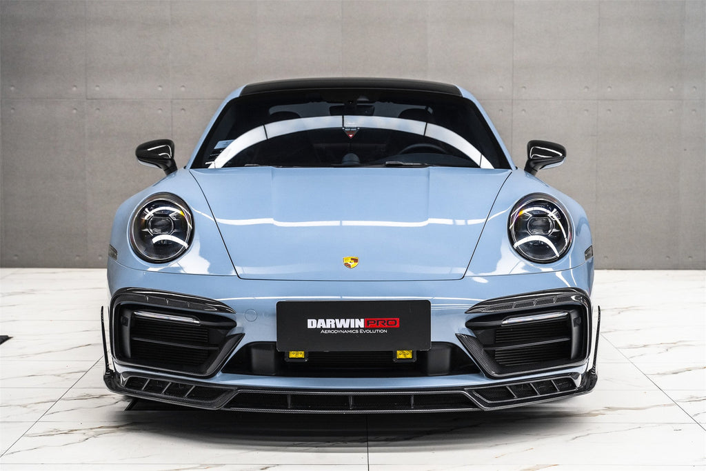 DarwinPRO 2019-2024 Porsche 911 992 Carrera & 4 & 4S & Targa & Cabriolet SD-Sport Design Model BKSSII Style Front Bumper Lip Splitter