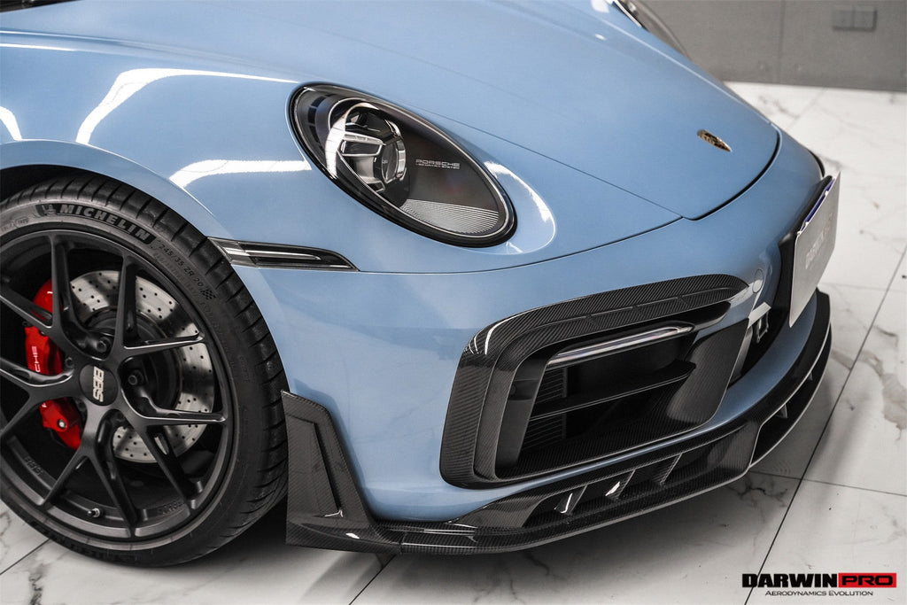 DarwinPRO 2019-2024 Porsche 911 992 Carrera & 4 & 4S & Targa & Cabriolet SD-Sport Design Model BKSSII Style Front Bumper Vent Trims