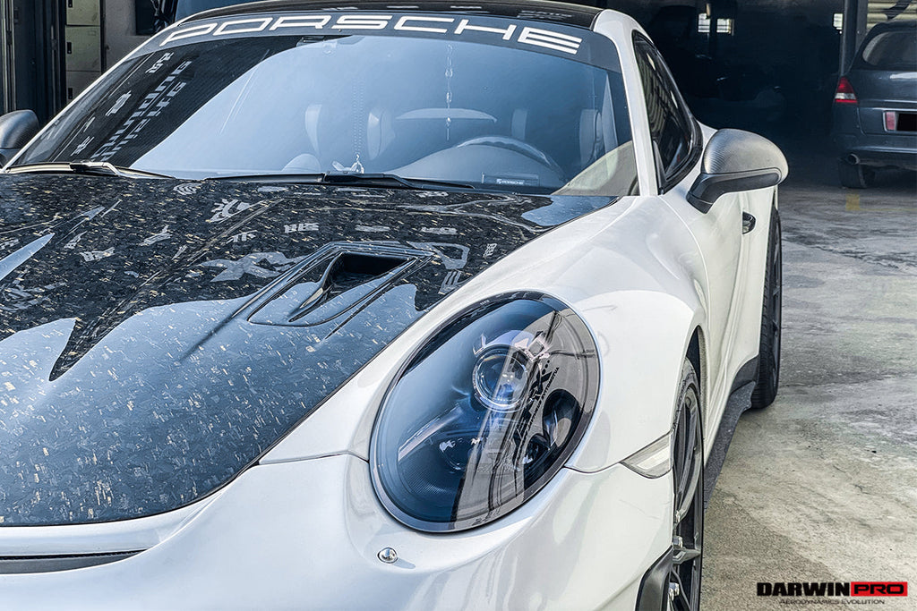 DarwinPRO 2013-2019 Porsche 911 991 Carrera & C2, C2S, C4, C4S, Targa & GT3 & Turbo GT2RS-Style Carbon Fiber Hood - DarwinPRO Aerodynamics