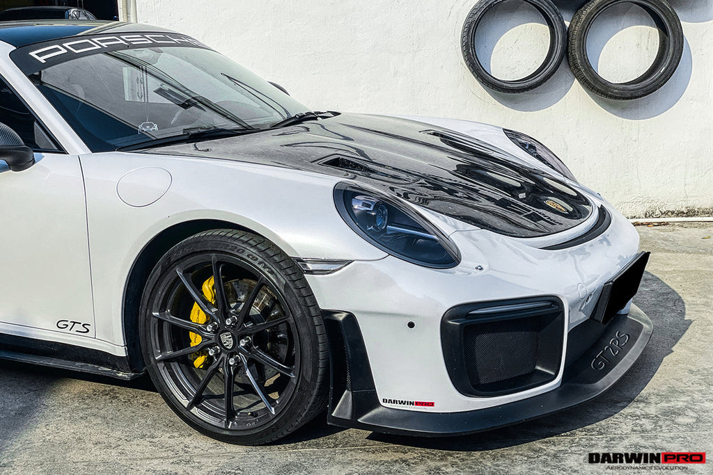 DarwinPRO 2012-2019 Porsche 991 Carrera S & Targa 4 & 4s GT2RS Style Carbon Fiber Hood - DarwinPRO Aerodynamics