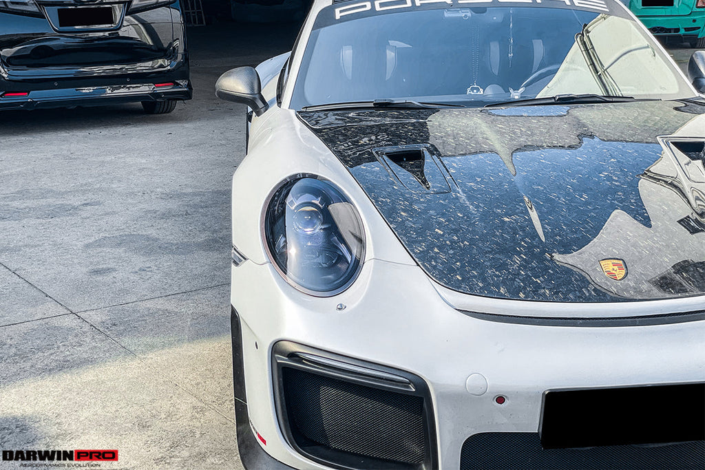 DarwinPRO 2013-2019 Porsche 911 991 Carrera & C2, C2S, C4, C4S, Targa & GT3 & Turbo GT2RS-Style Carbon Fiber Hood - DarwinPRO Aerodynamics