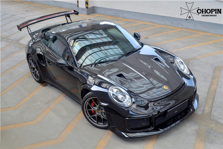 2013-2019 Porsche 911 991 Turbo S GT2RS Style Partial Carbon Fiber Front Bumper and Fender - DarwinPRO Aerodynamics