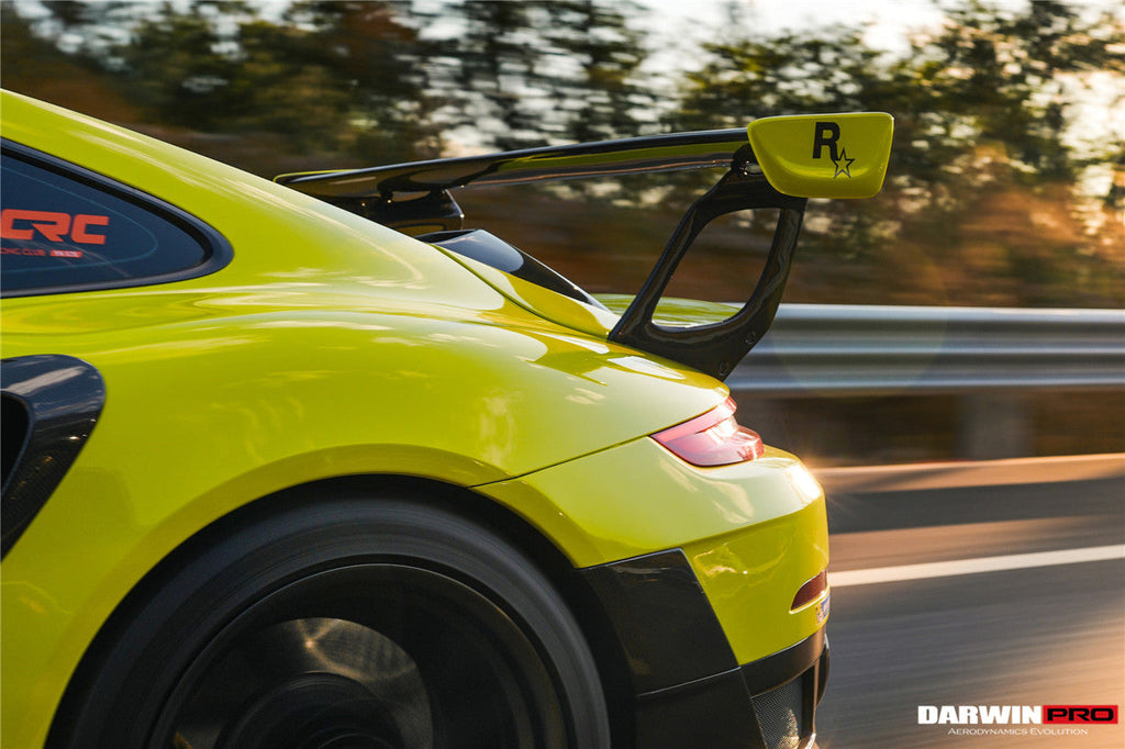 DarwinPRO 2013-2019 Porsche 911 991.1 & 991.2 Turbo & S GT2RS Style Carbon Fiber Trunk Spoiler Wing - DarwinPRO Aerodynamics