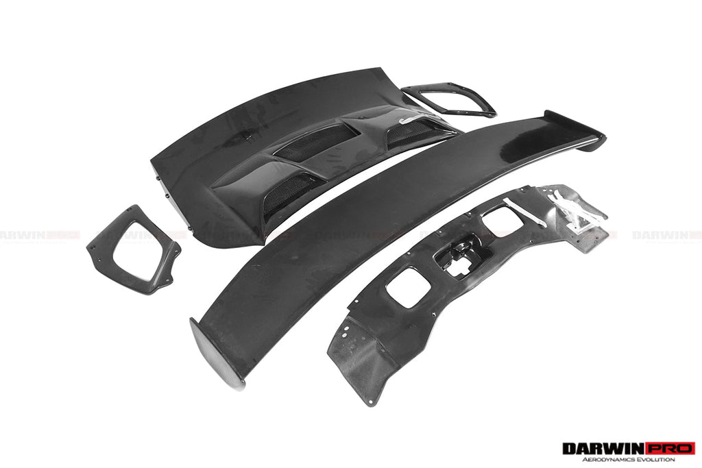 DarwinPRO 2013-2019 Porsche 911 991.1 & 991.2 Turbo & S GT2RS Style Carbon Fiber Trunk Spoiler Wing - DarwinPRO Aerodynamics