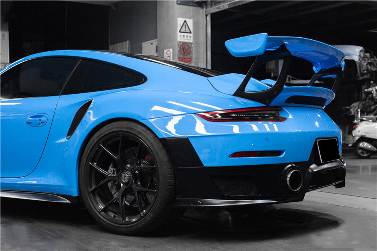 2013-2019 Porsche 911 991 Turbo S GT2RS Style Partial Carbon Fiber Rear Bumper - DarwinPRO Aerodynamics