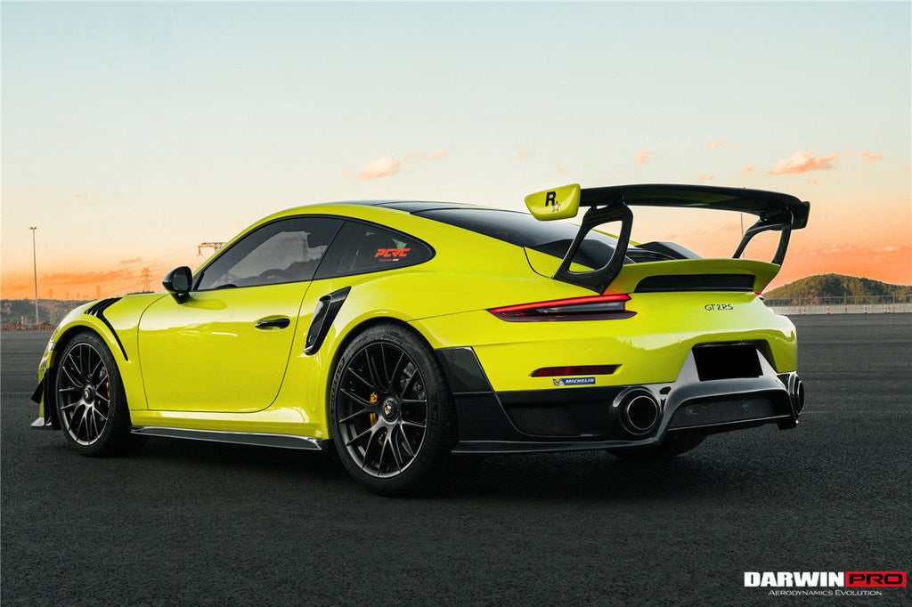 2013-2019 Porsche 911 991 Turbo S GT2RS Style Partial Carbon Fiber Rear Bumper - DarwinPRO Aerodynamics