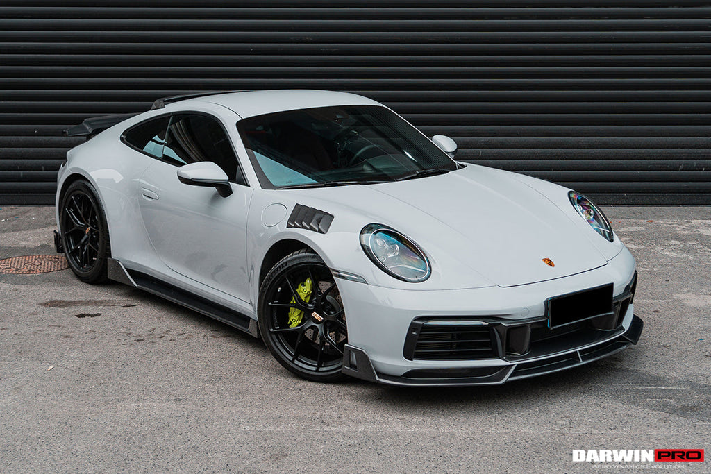 DarwinPRO 2019-2023 Porsche 911 992 Carrera S & 4 & 4S & Targa & Cabriolet BKSS Style Front Middle Lip