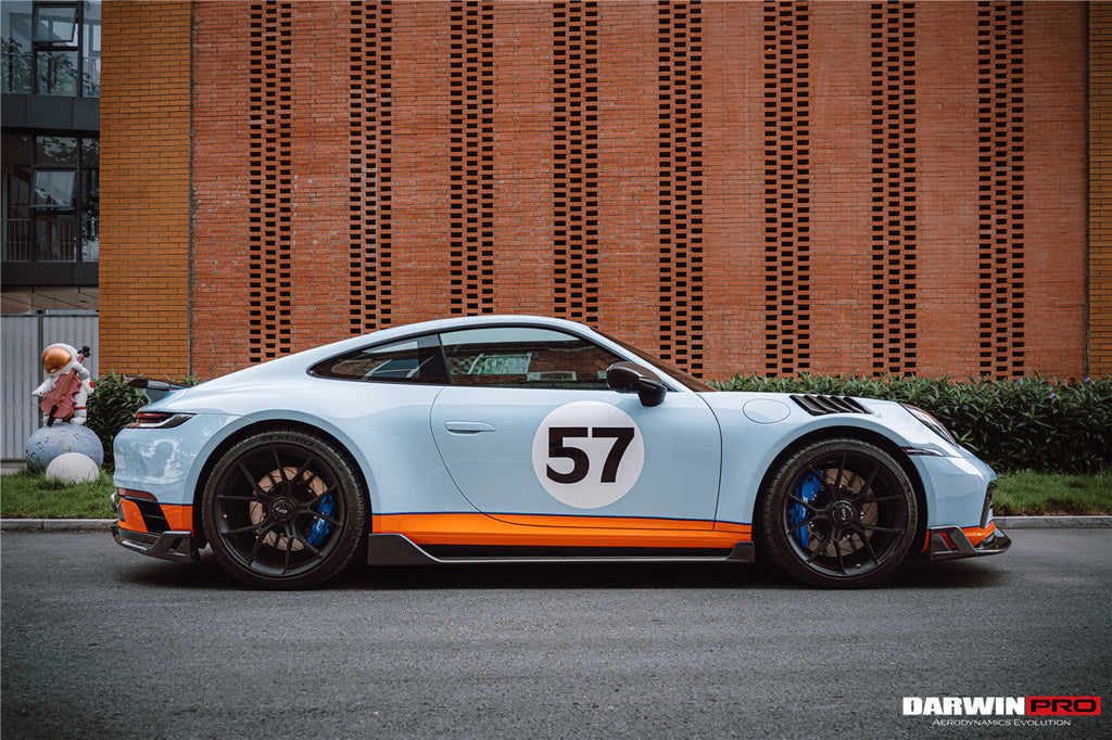 DarwinPRO 2019-2023 Porsche 911 992 Carrera S & 4 & 4S & Targa & Cabriolet BKSS Style Side Skirts
