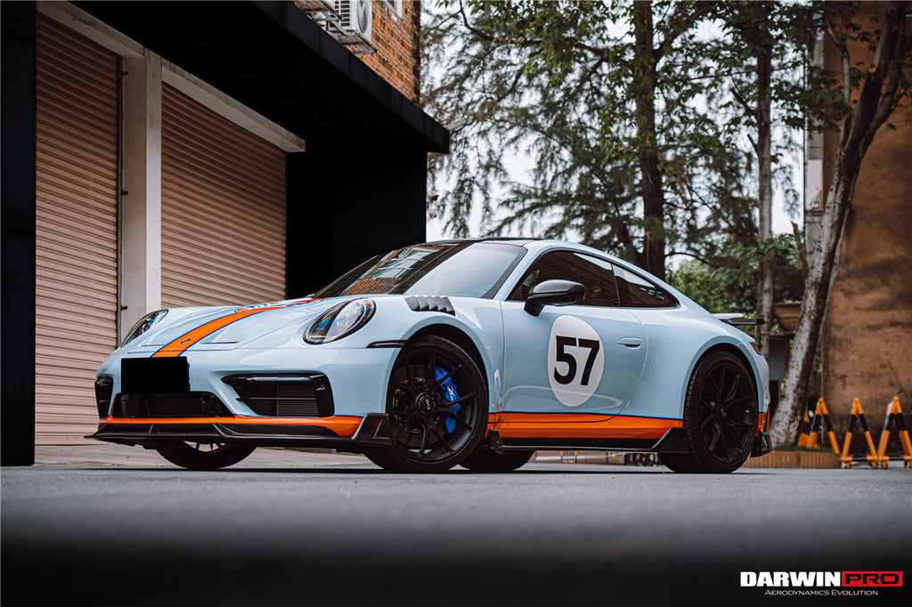 DarwinPRO 2019-2023 Porsche 911 992 Carrera S & 4 & 4S & Targa & Cabriolet BKSS Style Side Skirts
