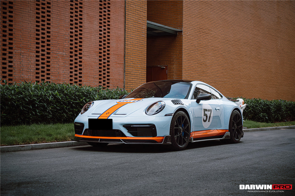 2019-2023 Porsche 911 992 Carrera Targa S 4 4S SD-Sport Design Modl BKSS Style Front Lip