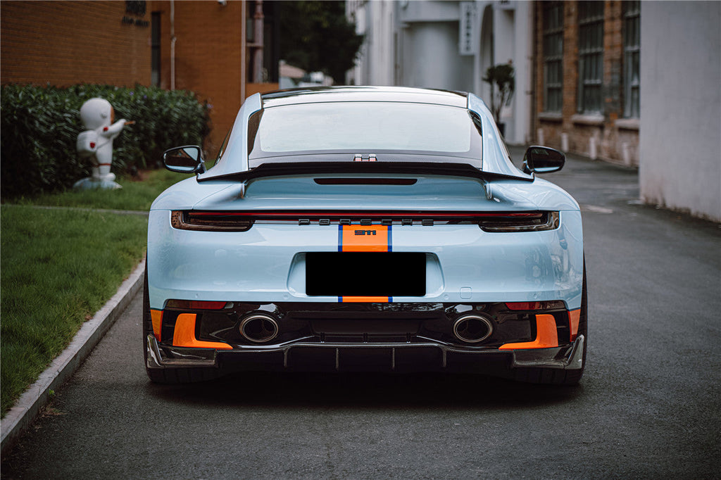 DarwinPRO 2019-2023 Porsche 911 992 Carrera & Targa S & 4 & 4S SD-Sport Design Modl BKSS Style Rear Lip