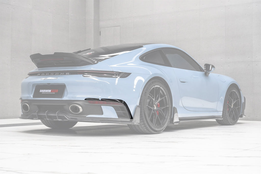 DarwinPRO 2019-2024 Porsche 911 992 Carrera & 4 & 4S & Targa & Cabriolet SD-Sport Design Model BKSSII Style Rear Bumper Vent Trims - DarwinPRO Aerodynamics