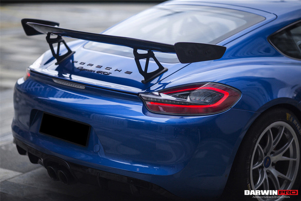 2012-2016 Porsche 981 Boxster Cayman GT4 Style Style Carbon Fiber Trunk Spoiler