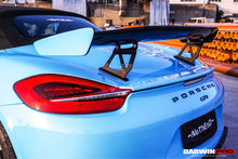 Load image into Gallery viewer, 2012-2016 Porsche 981 Boxster Cayman GT4 Style Style Carbon Fiber Trunk Spoiler