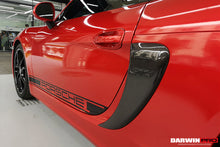 Load image into Gallery viewer, 2012-2016 Porsche 981 Boxster Cayman GT4 Style Carbon Fiber Quarter Panel Side Scoops