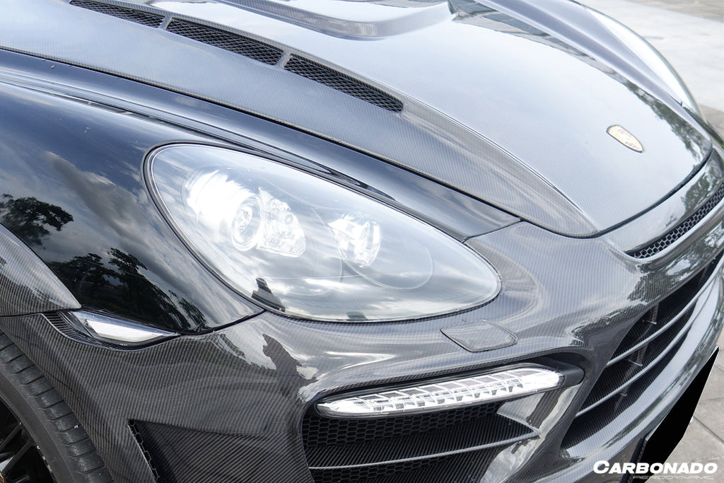 2011-2014 porsche Cayenne 958.1 HM Style Carbon Fiber Hood