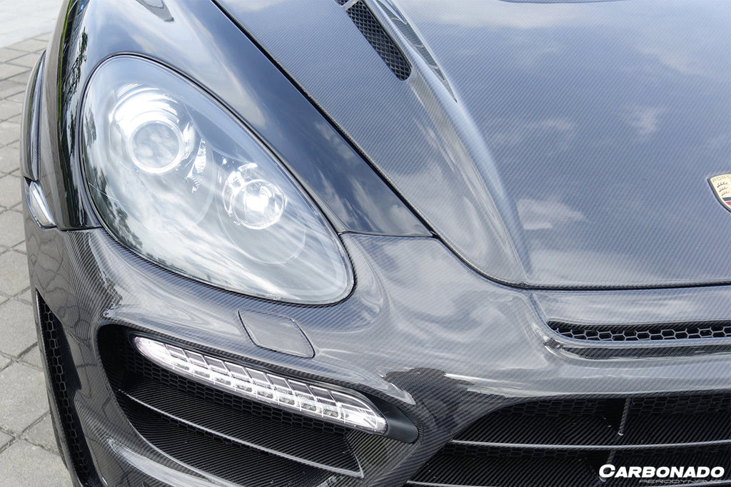 2011-2014 porsche Cayenne 958.1 HM Style Carbon Fiber Hood