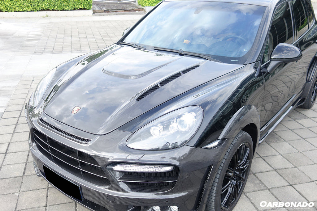 2011-2014 porsche Cayenne 958.1 HM Style Carbon Fiber Hood
