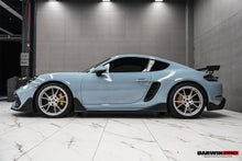 Load image into Gallery viewer, DarwinPRO 2016-2024 Porsche 718 Cayman &amp; Boxster Stuttmate Carbon Fiber Side Skirts - DarwinPRO Aerodynamics