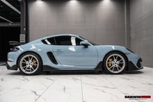 Load image into Gallery viewer, DarwinPRO 2016-2024 Porsche 718 Cayman &amp; Boxster Stuttmate Carbon Fiber Side Skirts - DarwinPRO Aerodynamics