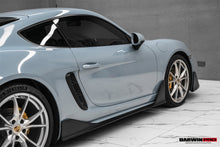 Load image into Gallery viewer, DarwinPRO 2016-2024 Porsche 718 Cayman &amp; Boxster Stuttmate Carbon Fiber Side Skirts - DarwinPRO Aerodynamics