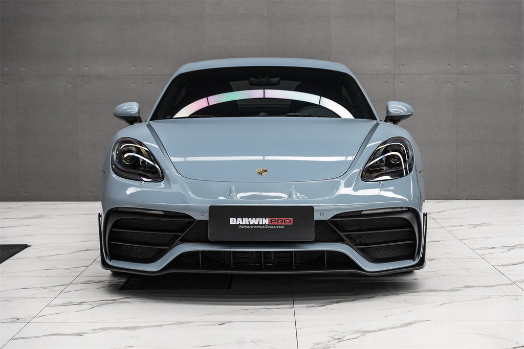 DarwinPRO 2016-2020 Porsche 718 Cayman & Boxster Stuttmate Part Carbon Fiber Front Bumper - DarwinPRO Aerodynamics