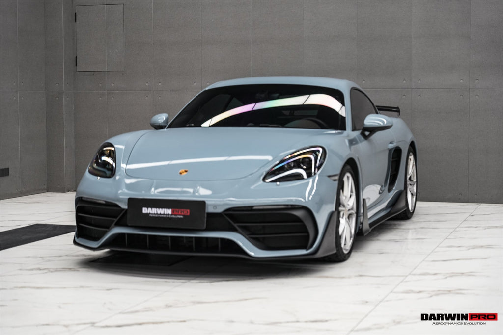 DarwinPRO 2016-2020 Porsche 718 Cayman & Boxster Stuttmate Part Carbon Fiber Front Bumper - DarwinPRO Aerodynamics