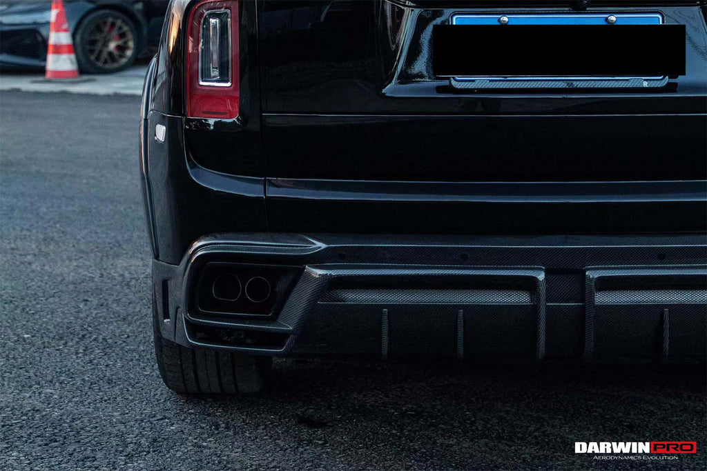 DarwinPRO 2018-2024 Rolls-Royce Cullinan BKSS Style Carbon Fiber Rear Lip Diffuser