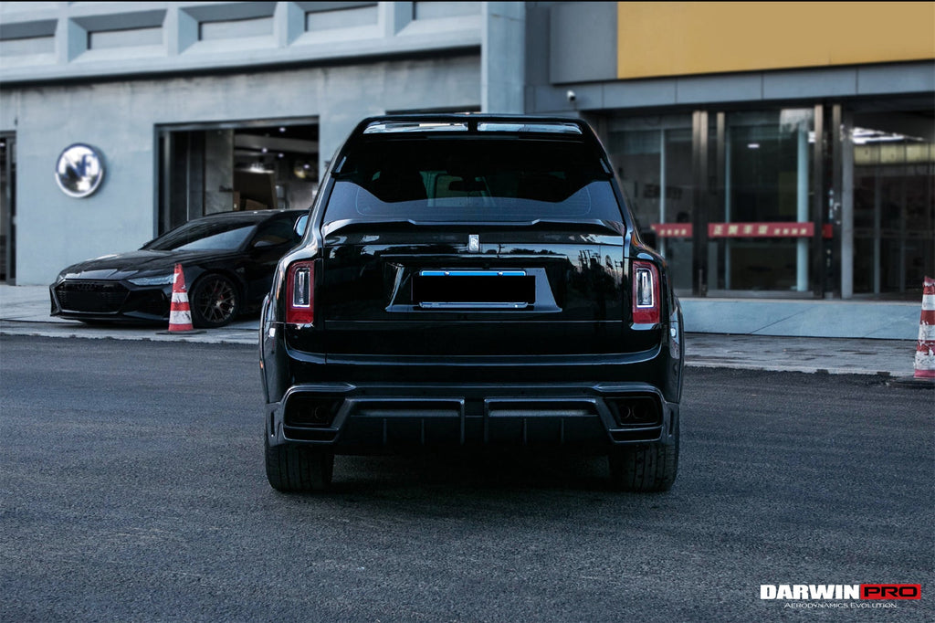 DarwinPRO 2018-2024 Rolls-Royce Cullinan BKSS Style Carbon Fiber Rear Lip Diffuser