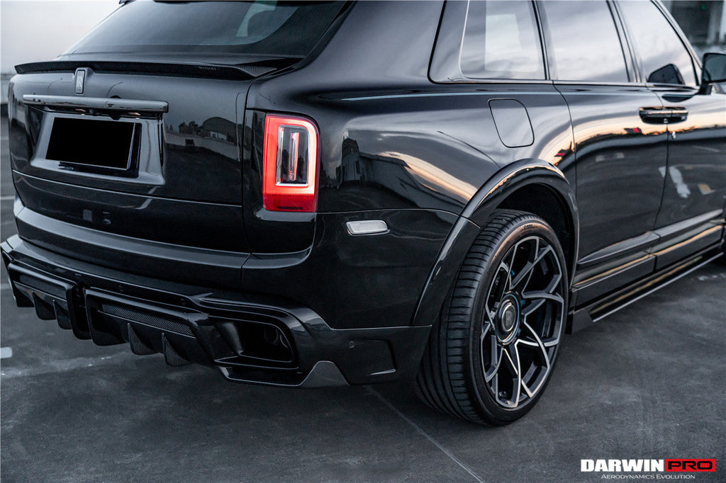 DarwinPRO 2018-2024 Rolls-Royce Cullinan BKSS Style Carbon Fiber Rear Lip Diffuser