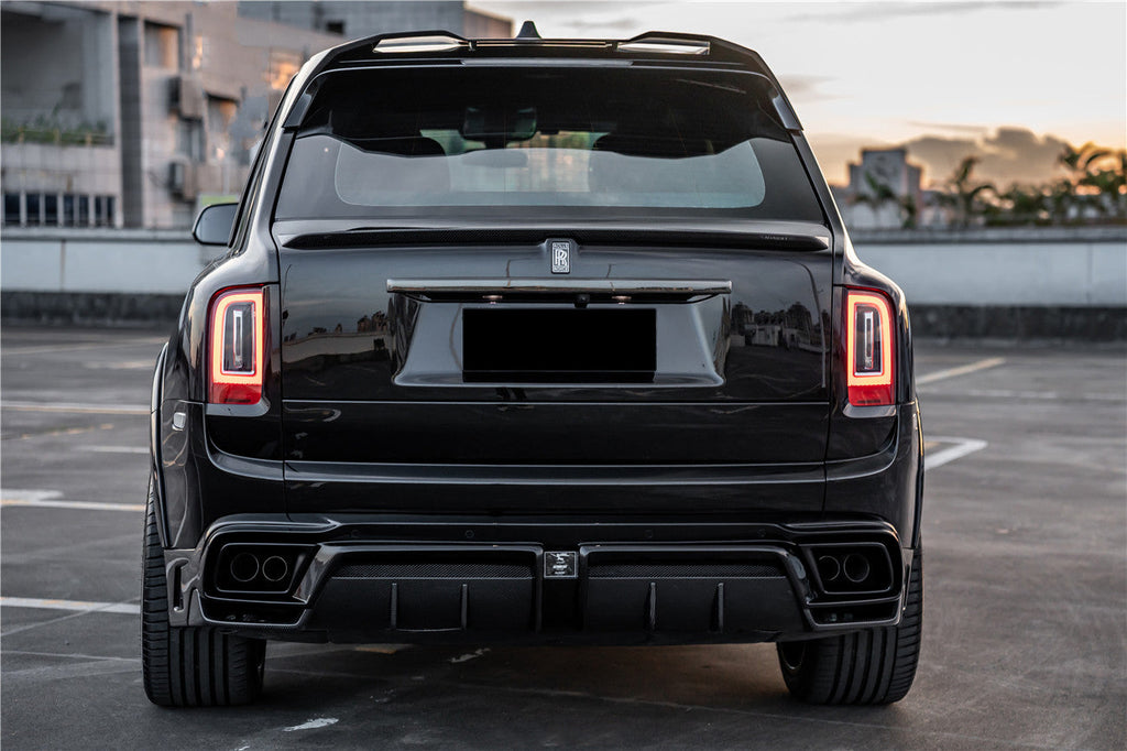 DarwinPRO 2018-2024 Rolls-Royce Cullinan BKSS Style Carbon Fiber Rear Lip Diffuser