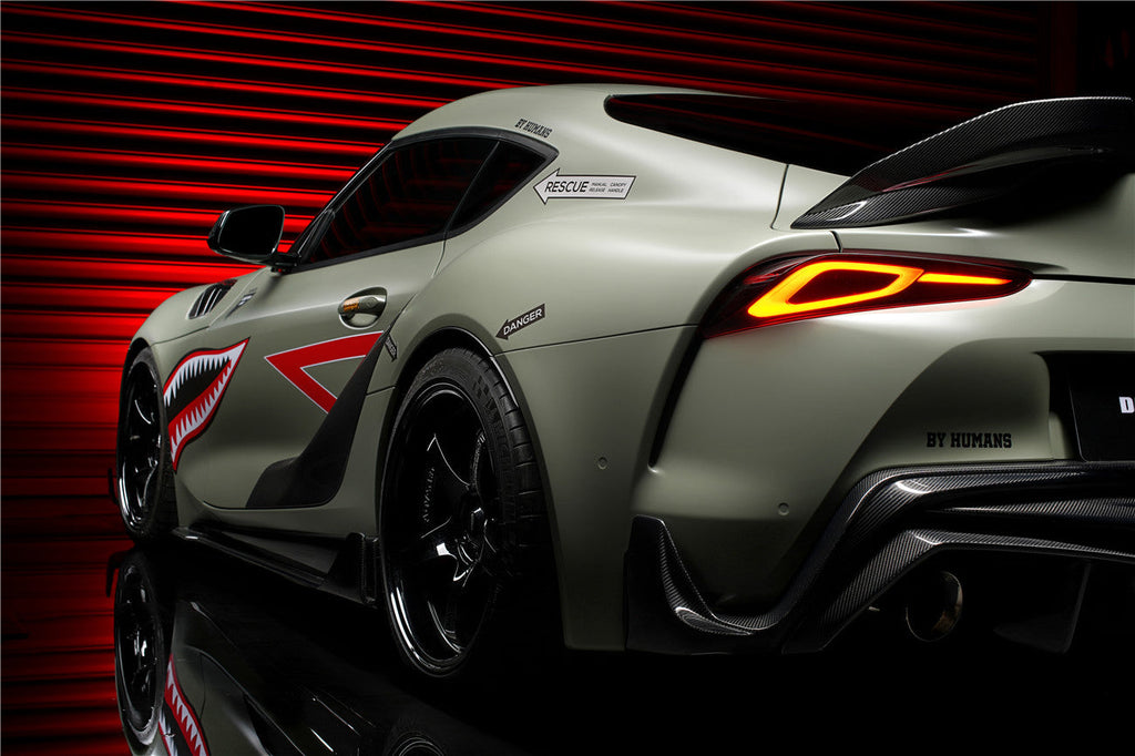 2019-UP Toyota GR Supra (J29 & DB) A90 A91 OEM Style Carbon Fiber Door Penal Garnish Trim Replacement