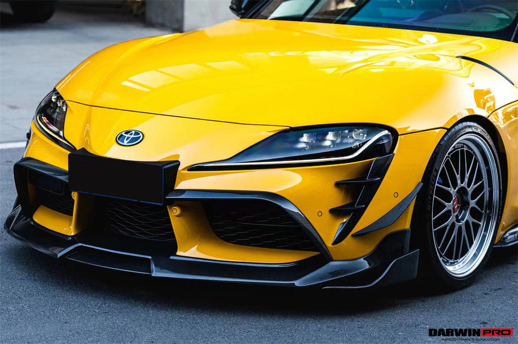 2019-UP Toyota GR Supra (J29 & DB) A90 A91 BKSS Style Carbon Fiber Front Bumper Vents